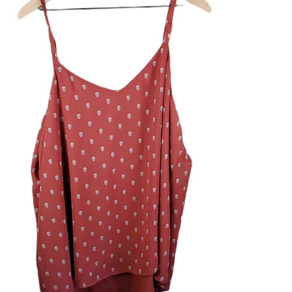 Torrid Sophie Rust Brown Skull Tank Top - Picture 3 of 5